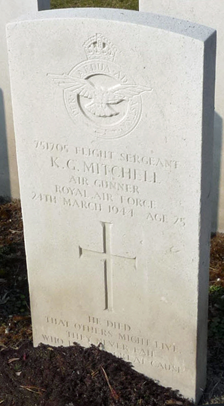 F/Sgt Kenneth Gordon Mitchell<br/><br /><br />died March 24th, 1945